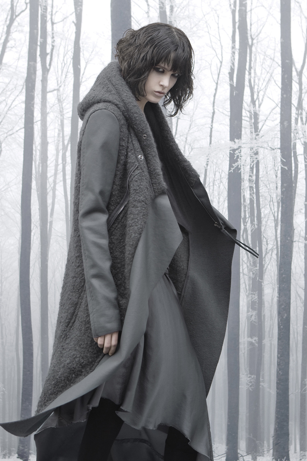 CAPPOTTO GONNA LEGGING QUADRI DI NATURA COLLEZIONE ROQUE AUTUNNO INVERNO 2013-2014 LINEA CONTEMPORARY