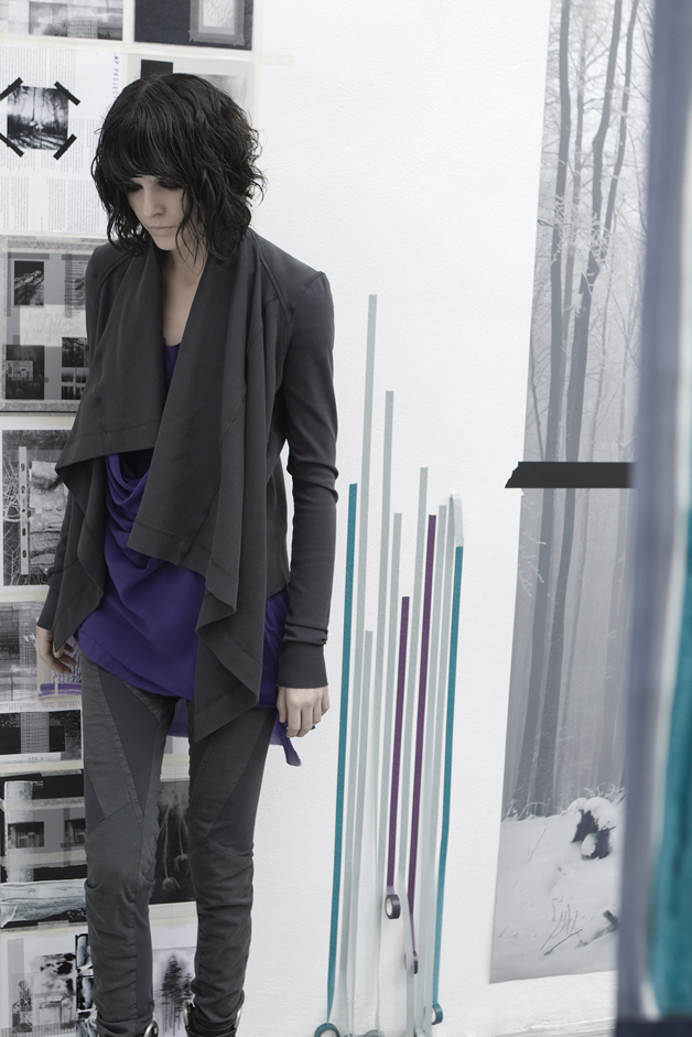 FELPA TOP PANTALONE QUADRI DI NATURA COLLEZIONE ROQUE AUTUNNO INVERNO 2013-2014 LINEA CONTEMPORARY