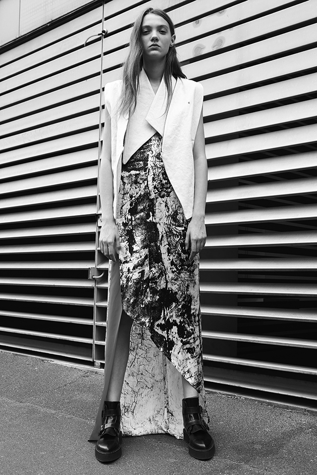 GILET - 'MARBLE ECHOES’ VESTITO STAMPATO - COLLEZIONE ILARIA NISTRI PRIMAVERA ESTATE 2017