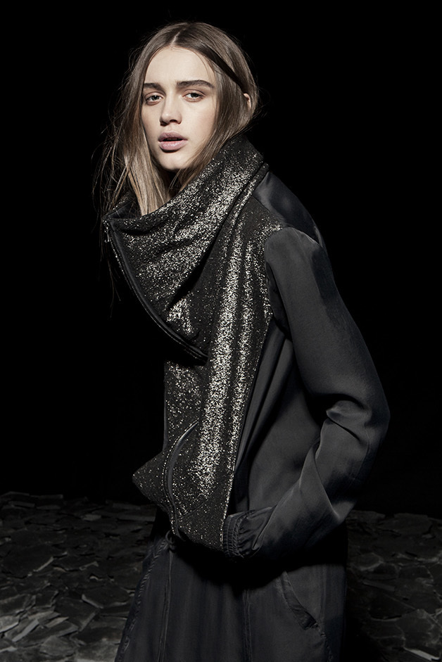 JACKET CARDIGAN GLITTER COLLECTION ROQUE FALL WINTER 2014-2015 CONTEMPORARY DAYWEAR LINE COLLECTION 