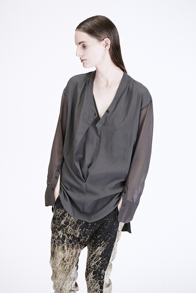 BLOUSE PANTS PRINT COLLABORATION PH ARTIST DAVID MAISEL BLACK MAPS TERMINAL MIRAGE 76 ILARIA NISTRI PREVIEW PRE|VIEW COLLECTION SPRING SUMMER 2015 SS15 