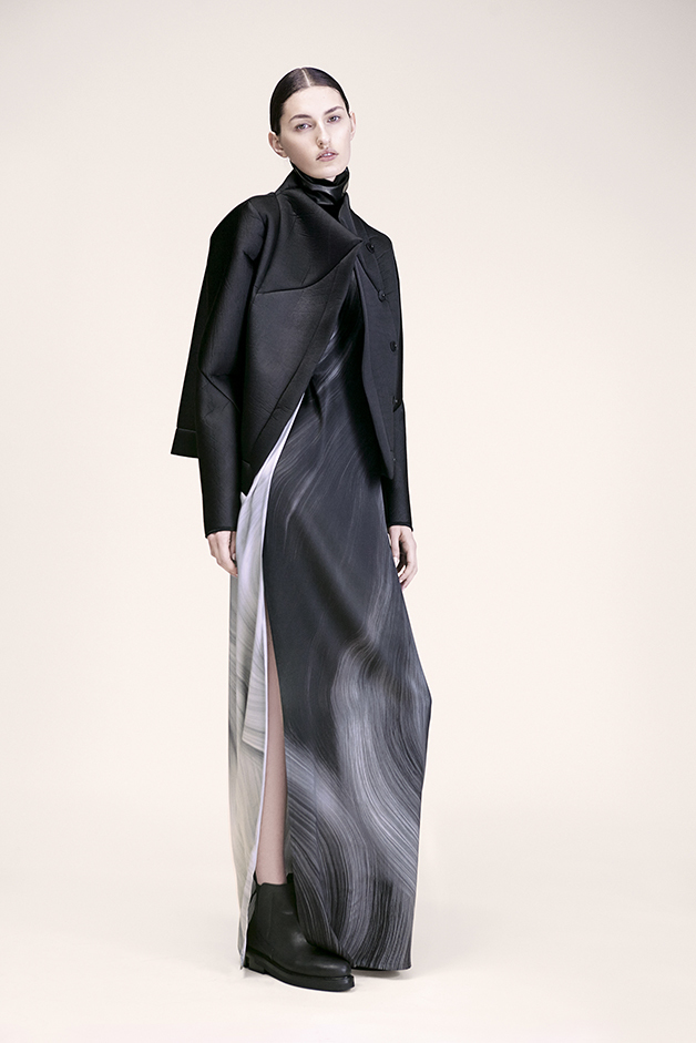 jacket dress top schwarm print andreas nicolas fischer ilaria nistri fall winter 2015 collection