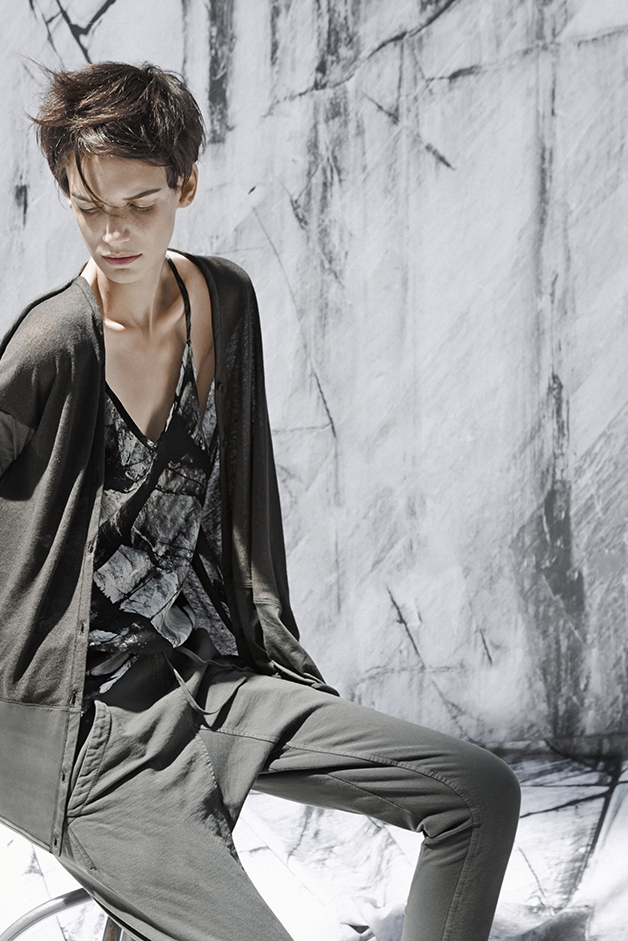 CARDIGAN PANTS TANK TOP PRINT MARBLE CARRARA PH FEDERICA DI GIOVANNI ARISTIC COLLABORATION COLLECTION ROQUE SPRING SUMMER 2015 SS15 CONTEMPORARY DAYWEAR LINE