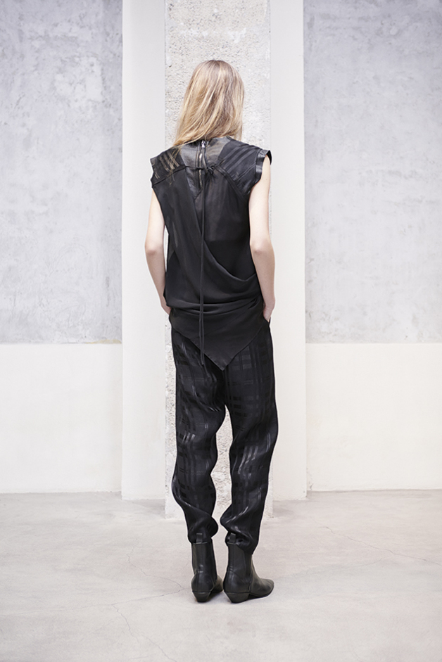 TOP QUADRO INSERTO SETA PANTALONE PIGIAMA QUADRO COLLEZIONE ILARIA NISTRI AUTUNNO INVERNO 2013-2014 