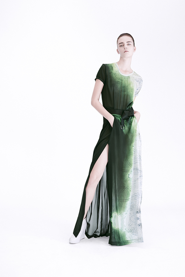 DRESS CARLIN PRINT COLLABORATION PH ARTIST PHOTOGRAPHER DAVID MAISEL ILARIA NISTRI COLLECTION SPRING SUMMER 2015 SS15 MODEL LAURA KAMPMAN