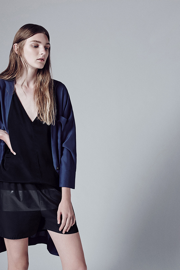CAPPOTTO  CANOTTA SHORTS STAMPA “STRISCIA”