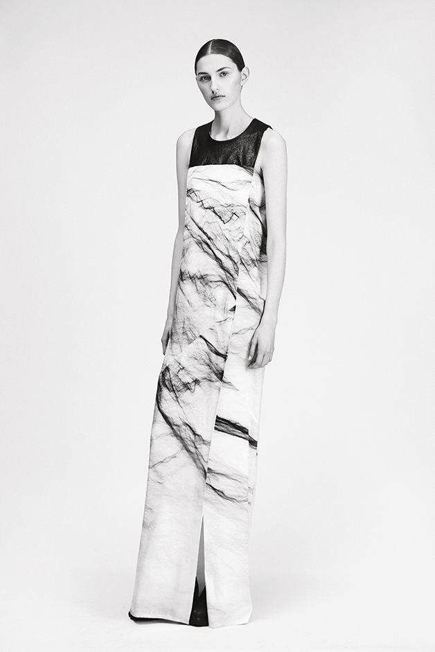 print dress schwarm print andreas nicolas fischer ilaria nistri fall winter 2015 collection