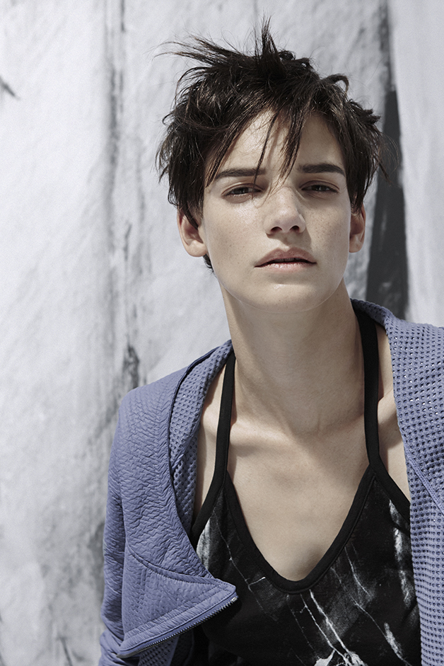 LONG JACKET TANK TOP PRINT MARBLE CARRARA PH FEDERICA DI GIOVANNI ARISTIC COLLABORATION COLLECTION ROQUE SPRING SUMMER 2015 SS15 CONTEMPORARY DAYWEAR LINE