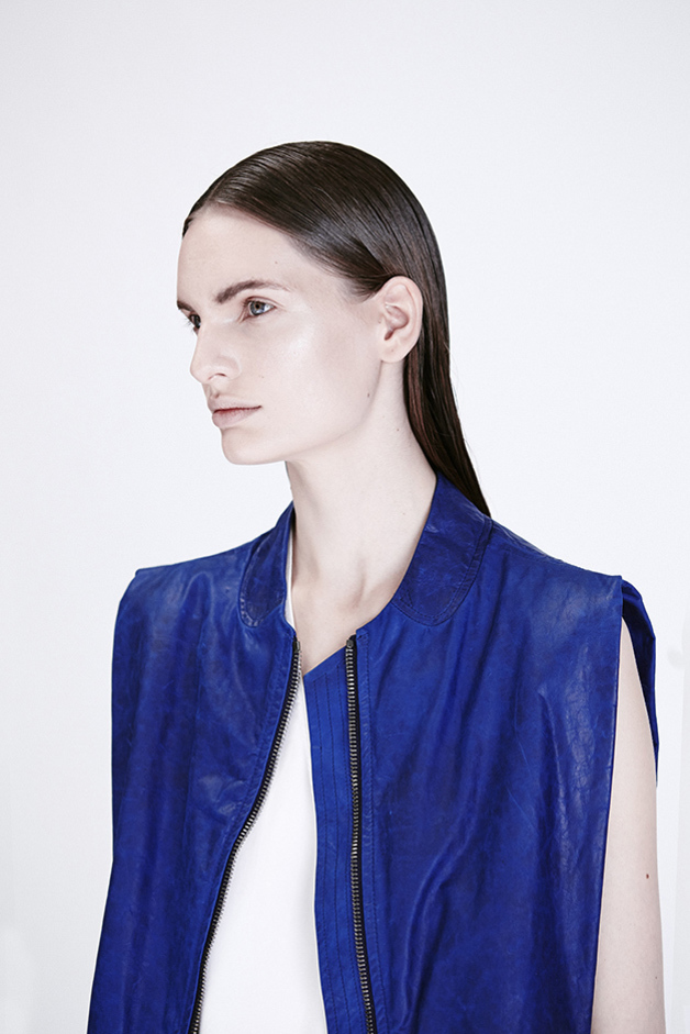 LEATHER VEST TOP ILARIA NISTRI PREVIEW PRE|VIEW COLLECTION SPRING SUMMER 2015 SS15 