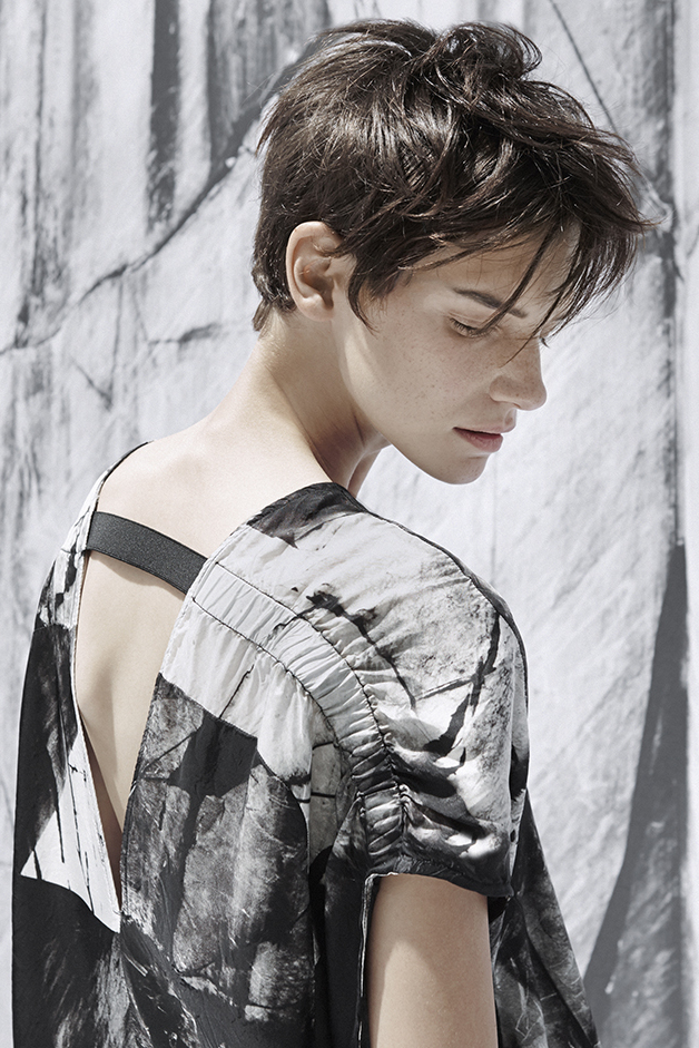 DRESS PRINT MARBLE CARRARA PH FEDERICA DI GIOVANNI ARISTIC COLLABORATION COLLECTION ROQUE SPRING SUMMER 2015 SS15 CONTEMPORARY DAYWEAR LINE