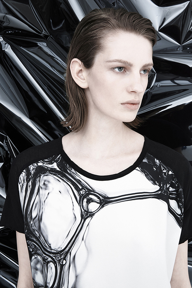 bubble print t-shirt bubble prints sandra kennel roque fall winter 2015 collection
