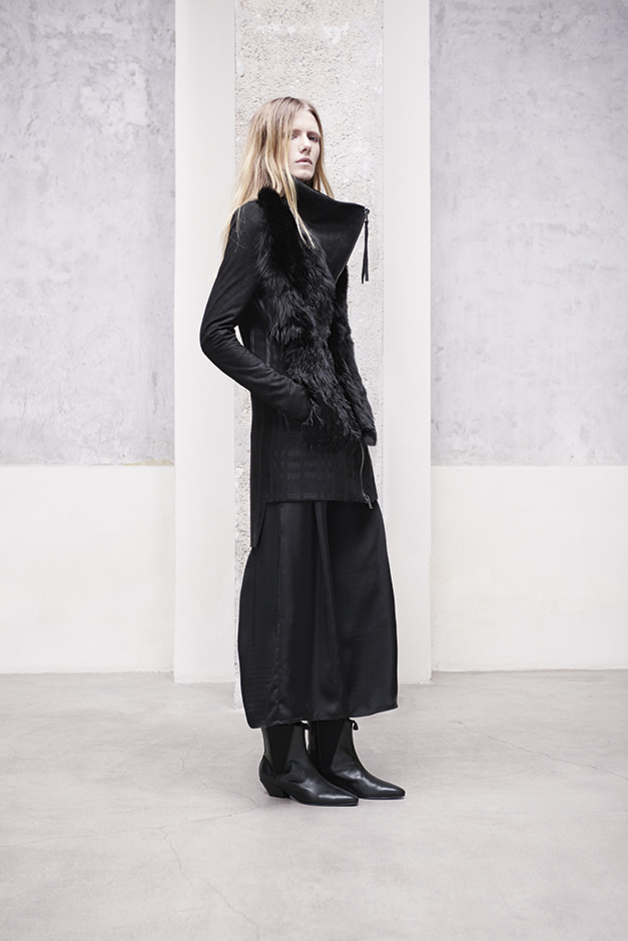 GIUBBOTTO QUADRI PELLICCIA PANTALONI COLLEZIONE ILARIA NISTRI AUTUNNO INVERNO 2013-2014 
