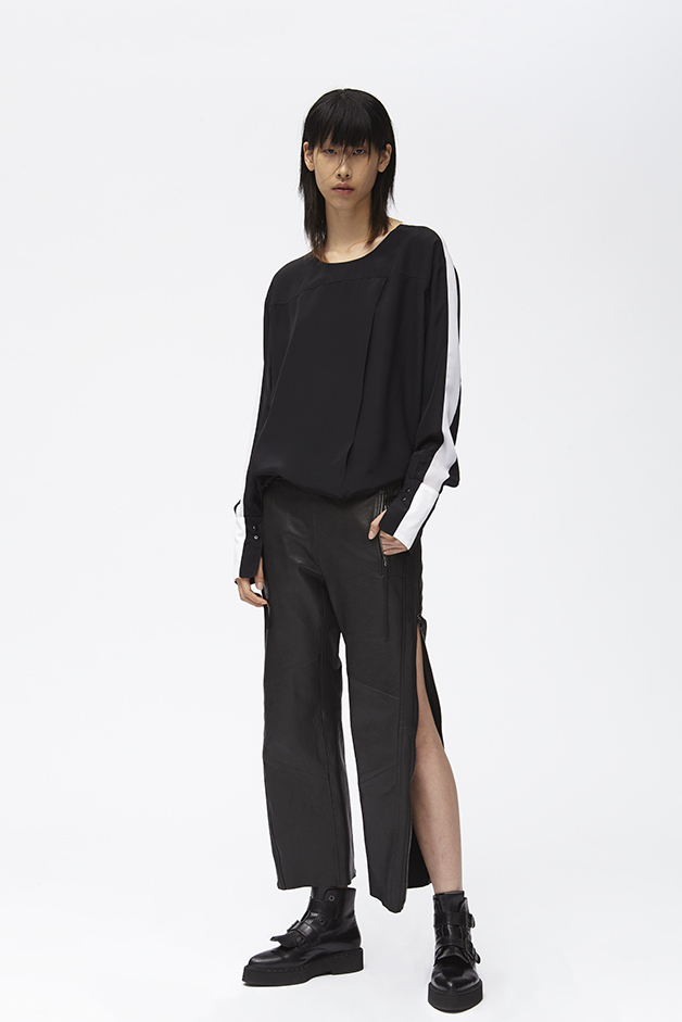 CAMICIA - PANTALONI IN PELLE - COLLEZIONE ILARIA NISTRI PRIMAVERA ESTATE 2017