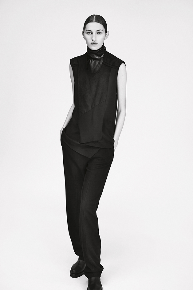 leather top pants ilaria nistri fall winter 2015 collection