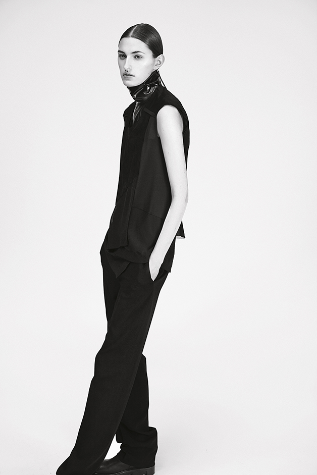 leather top pants ilaria nistri fall winter 2015 collection