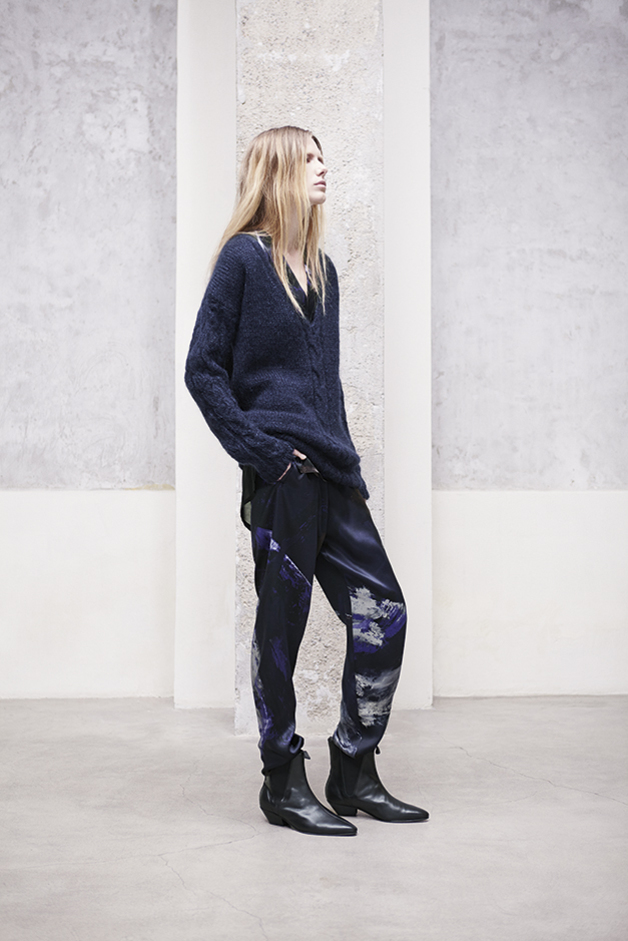 MAGLIA MAGLIERIA TRECCE PANTALONE PIGIAMA STAMPA COLLEZIONE ILARIA NISTRI AUTUNNO INVERNO 2013-2014 