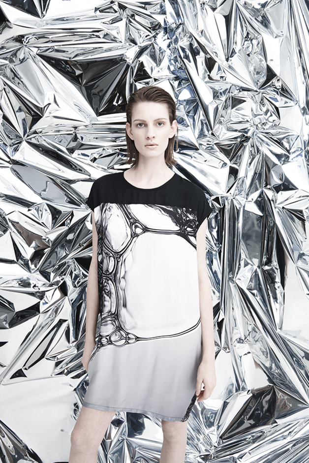 bubble print dress bubble prints sandra kennel roque fall winter 2015 collection