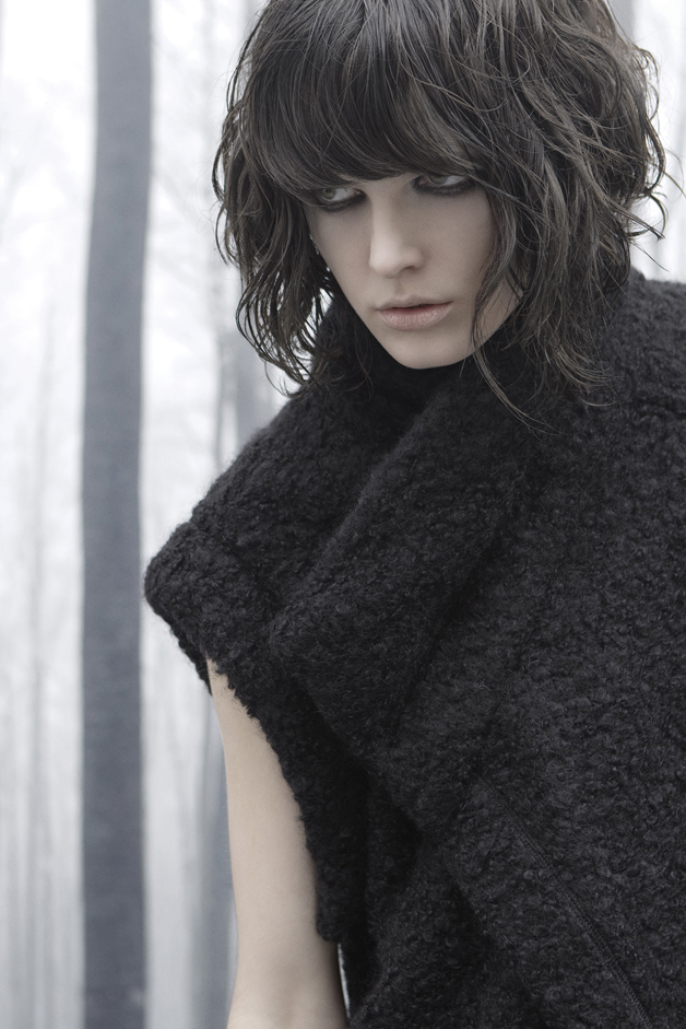 MAXI GILET QUADRI DI NATURA COLLEZIONE ROQUE AUTUNNO INVERNO 2013-2014 LINEA CONTEMPORARY