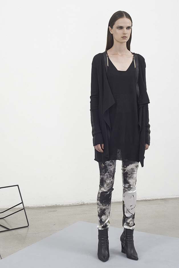 TOP CARDIGAN LICHEN BRUSH PRINT TOP COLLECTION ILARIA NISTRI PRE|VIEW SPRING SUMMER 2014 SS14 