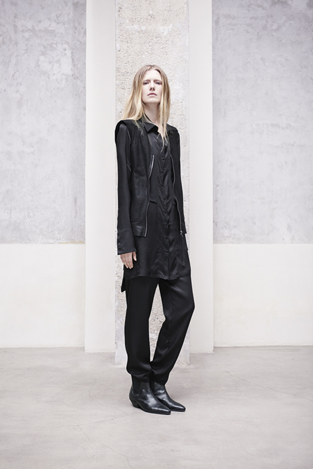 GILET PELLE SMONTABILE CAMICIA PANTALONE PIGIAMA COLLEZIONE ILARIA NISTRI AUTUNNO INVERNO 2013-2014 