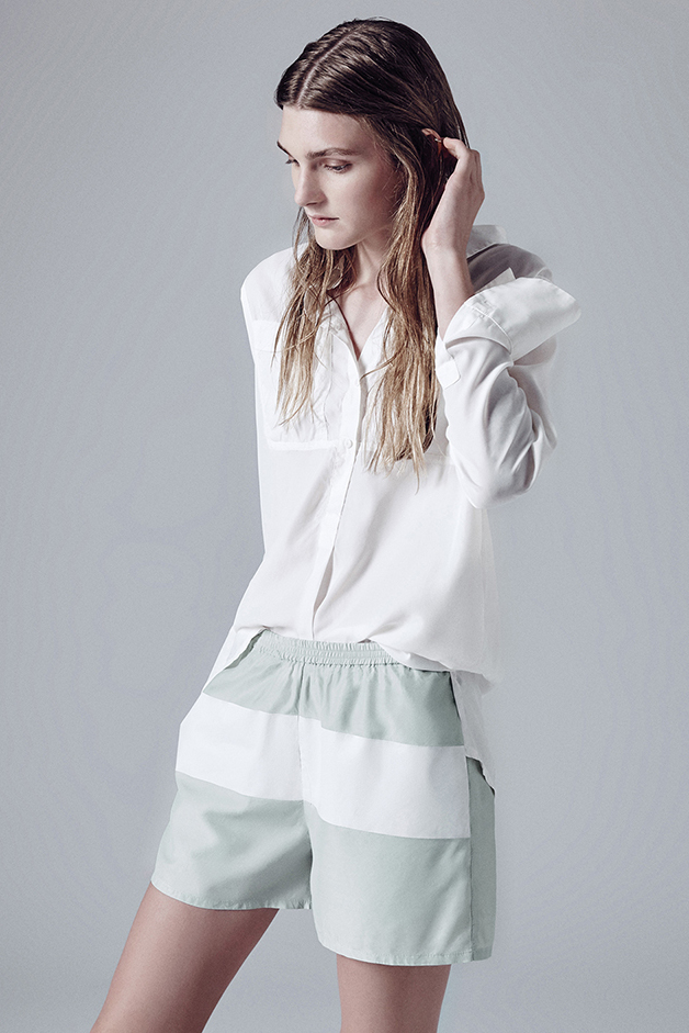 CAMICIA SHORTS STAMPA “STRISCIA” 