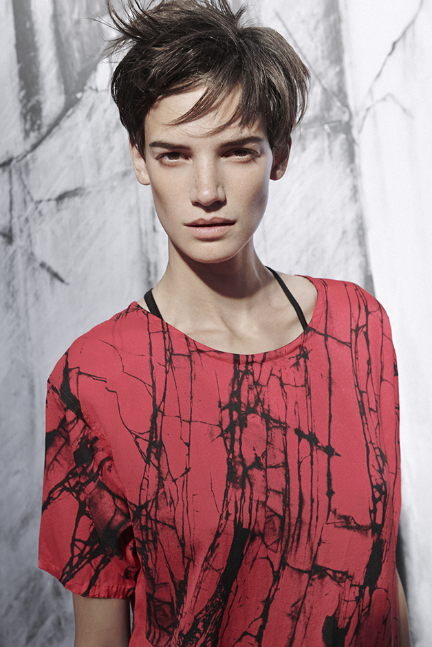 T-SHIRT TANK TOP  PRINT MARBLE CARRARA PH FEDERICA DI GIOVANNI ARISTIC COLLABORATION COLLECTION ROQUE SPRING SUMMER 2015 SS15 CONTEMPORARY DAYWEAR LINE