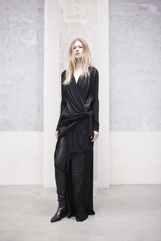 CAMICIA QUADRI CASACCA INCROCIATA GONNA LEGGING PELLE COLLEZIONE ILARIA NISTRI AUTUNNO INVERNO 2013-2014 
