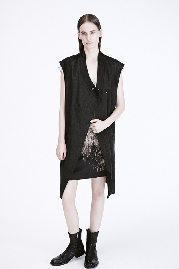 VEST DRESS PRINT COLLABORATION PH ARTIST DAVID MAISEL BLACK MAPS TERMINAL MIRAGE 76 ILARIA NISTRI PREVIEW PRE|VIEW COLLECTION SPRING SUMMER 2015 SS15 