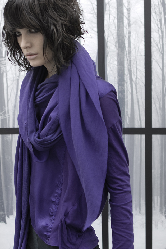SCIARPA MAGLIA QUADRI DI NATURA COLLEZIONE ROQUE AUTUNNO INVERNO 2013-2014 LINEA CONTEMPORARY