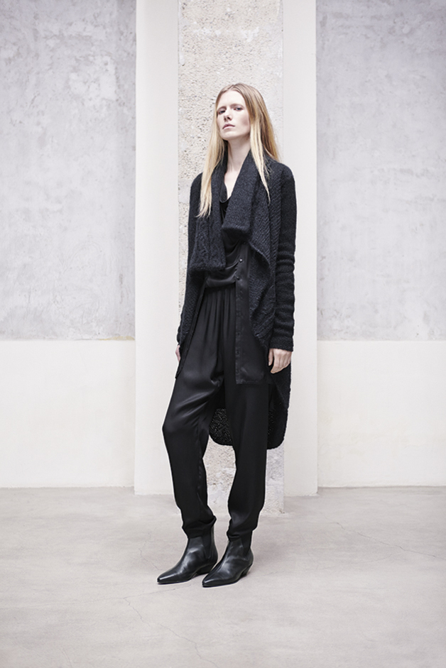 CARDIGAN MAGLIERIA FATTO A MANO CAMICIA RASO PANTALONE PIGIAMA COLLEZIONE ILARIA NISTRI AUTUNNO INVERNO 2013-2014 