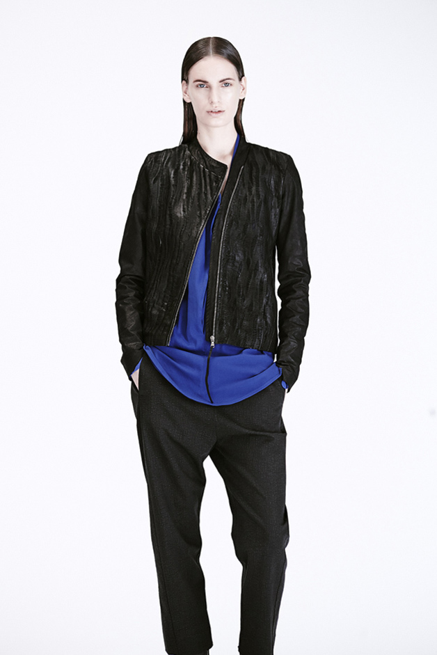 LASER LEATHER JACKET BLOUSE PANTS ILARIA NISTRI PREVIEW PRE|VIEW COLLECTION SPRING SUMMER 2015 SS15 